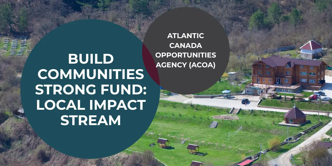 Build Communities strong fund: local impact stream. Funding administered by ACOA