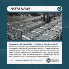 Message to Nova Scotia Stakeholders – Steel and Aluminum Tariffs